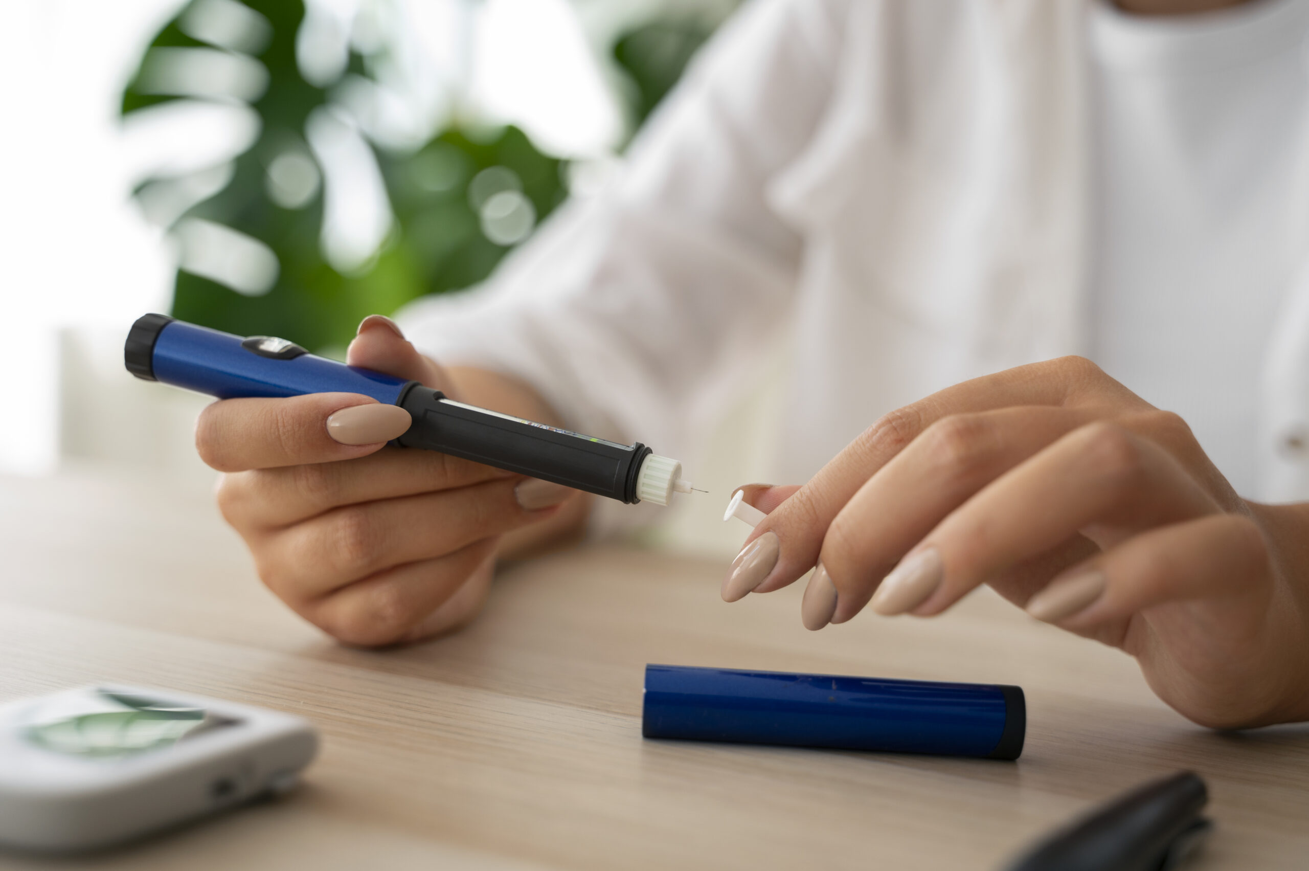 side-view-diabetic-woman-checking-her-glucose-level